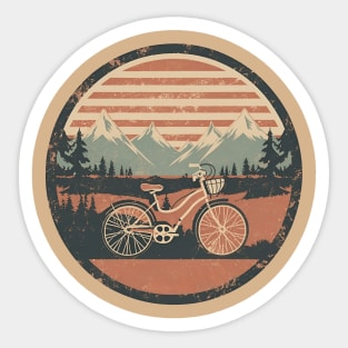 Vintage Bike Peaks Sticker